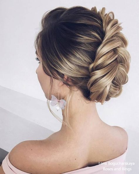 Lena Bogucharskaya Wedding Hairstyles and Updos #weddings #hair #hairstyles #weddingideas #rar #rosesandrings Gala Hair, Blond Rose, Hairstyles For Long Hair Easy, Messy Hair Updo, Updo Bun, Long Hair Wedding, Wedding Updos, Prom Hairstyles For Long Hair, Homecoming Hair