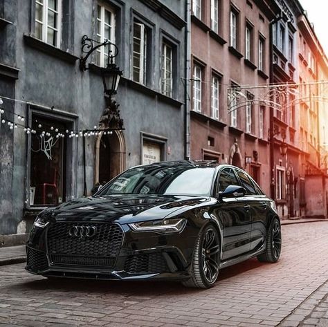 Audi ®S6 Sedan Performance (600hp, V8 4.0 TwinTurbo) Mythos black metallic / black optics / all black everything Performance 0-100kmh: around 3.4 seconds Audi Sedan, Audi Rs6 Avant, Rs6 Avant, Luxury Cars Audi, Black Audi, Luxury Car Brands, Sedan Cars, Audi S6, Audi Rs3