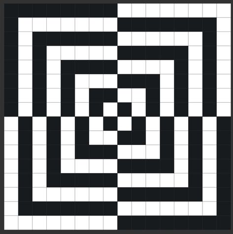 Square Optical Illusions, Optical Art Drawing Easy, Pixel Art Illusion, Pixel Art Optical Illusion, Optical Illusions Drawings Easy, Easy Op Art, Optical Illusion Pixel Art, Optical Illusion Geometric, Cube Optical Illusion