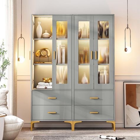 Latitude Run® Cirsten 64.96'' H x 23.62'' W Standard Bookcase & Reviews | Wayfair Grey Bookshelves, Small Bathroom Shelves, Bookcase With Doors, Tall Storage Cabinet, Cabinet For Living Room, 3 Shelf Bookcase, White Bookshelves, Bathroom Office, Living Room Cabinets