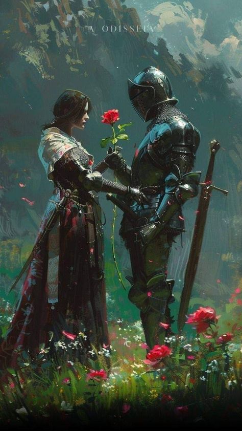 Knight And Lady, Chivalry 2, Knights Art, Sif Dark Souls, Knight Wallpaper, Dark Fantasy Artwork, Knight In Shining Armor, 다크 판타지, Knight Art