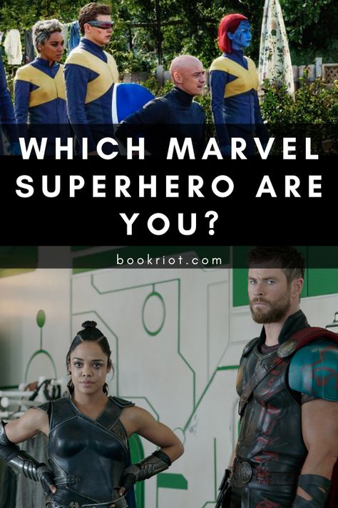 Which Marvel Superhero Are You From BookRiot.com | Marvel Quiz | Marvel Superhero | Comic Books | Quiz | MCU | #Superhero #Quiz #Comics #Marvel Marvel Quizzes, Superhero Quiz, Marvel Quiz, Book Quizzes, Movie Quizzes, Avengers Characters, Interesting Facts About World, Comic Book Superheroes, Comics Marvel