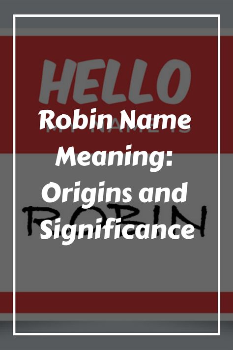 If you’re considering the name Robin for your child, it’s important to understand its meaning and origins. The name Robin is derived from the masculine name Aubrey Name Meaning, Bella Name Meaning, Leah Name, Robin Name, Unique Middle Names, German Names, Powerful Names, Biblical Names, Name Origins