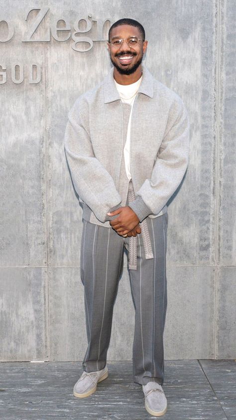 Mens 2023 Street Fashion, Michael B Jordan Street Style, Michael B Jordan Style Fashion, Michael B Jordan Style Casual, Michael B Jordan Outfits Casual, Michael B Jordan Outfits Fashion Styles, Micheal B Jordan Outfit Casual, Classy Man Outfits, Micheal B Jordan Outfit