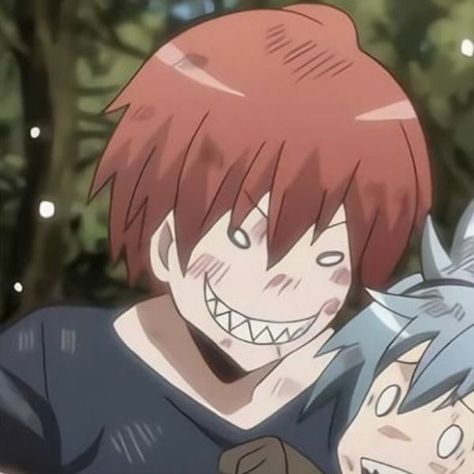 name: ansatsu kyoshitsu Nagisa And Karma Matching Pfp, Nagisa Shiota And Karma Akabane, Assassinations Classroom Karma, Yandere Pfp Matching, Karma Akabane Pfp, Matching Icons For 3 People, Assasination Classroom Pfp, Karma Pfp, Nagisa Pfp