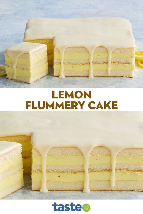 Adorable Desserts, Backing Ideas, Lemon Drop Cookies, Healthier Treats, Lemon Sponge, Cupcakes Recipes, Bake Cakes, Cookie Cake Recipe, Square Pan