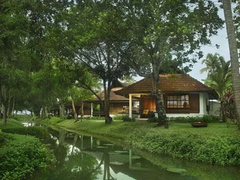 Kumarakom Lake Resort, Kochi, India Design Lover's Guide | Architectural Digest Kumarakom Lake Resort, Kochi India, Riverside Resort, Ginger House, Indian Lake, Lakeside Resort, India Design, Arabian Sea, Lake Resort