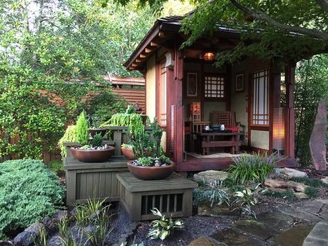 Tea House | Ken | Flickr Japanese Gazebo, Japanese Sauna, Tea House Design, Patio Retreat, Eco House Design, Japanese Homes, Japanese Garden Ideas, Japanese Garden Landscape, Asian House