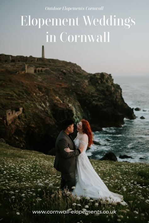 Happy Elopement Couple on their Cornwall Elopement Cornwall Elopement, Outdoor Elopement, Elopement Packages, Adventure Elopement, Elope Wedding, Cornwall, Outdoor Wedding, Elopement, Wedding Dress