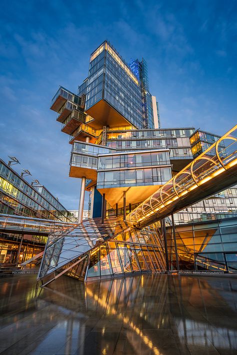 Fairytale Photoshoot, Hannover Germany, The Blue Hour, Photoshoot Backdrops, Germany Photography, Lower Saxony, Frank Gehry, Glass Print, Blue Hour