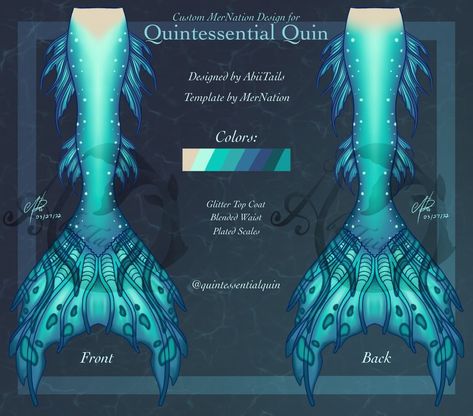 Blue Mermaid Tail Aesthetic, Close Species, Mermaid Tail Designs, Finfolk Mermaid Tails, Fish Person, Purple Mermaid Tails, Mermaid Tail Drawing, Dragon Riding, Siren Tail