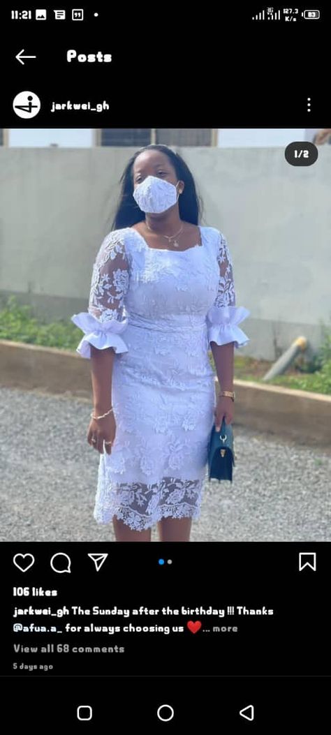 Teenager Lace Gown Styles, Short Lace Gown For Ladies, Latest Short Gown Lace Style, Latest Lace Dress Styles, White Madam Blouse Lace For Wrapper, Ankara White Dress Styles, White Lace Dress Short Classy, Lace And Short African Dress, Trendy Ankara Styles For Teenagers