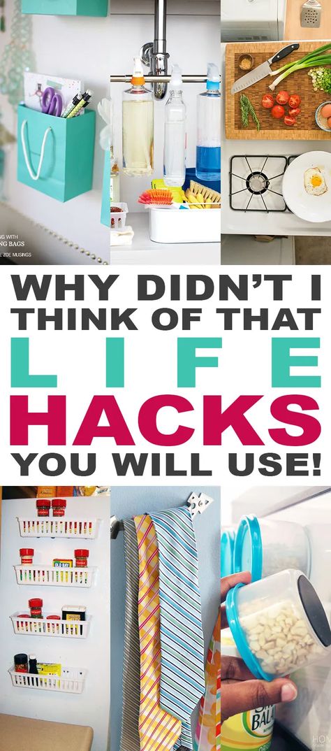 Why Didn't I Think Of That Life Hacks You Will Use - The Cottage Market 1000 Lifehacks, Cottage Market, Organisation Hacks, Household Cleaning Tips, Simple Life Hacks, Diy Life Hacks, Diy Life, The Cottage, Hacks Diy