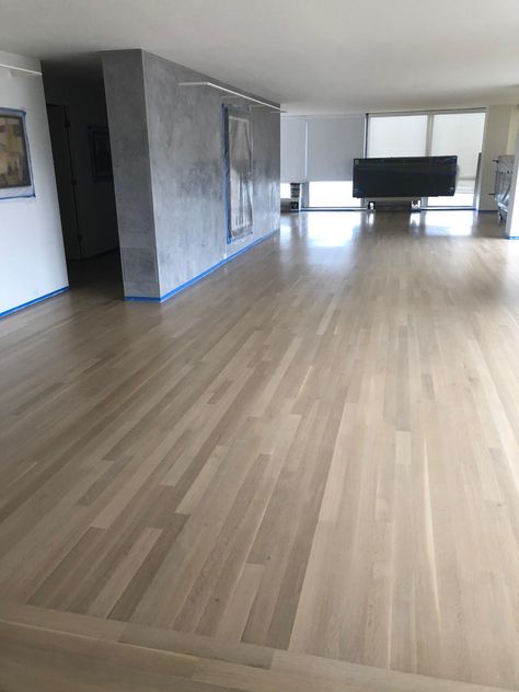 White Oak Wood Floor With Country White Stain Color - Midwest Hardwood Floors Inc. White Hardwood Floors, Hardwood Floor Stain Colors, Oak Floor Stains, Floor Stain Colors, Wood Floor Stain Colors, Red Oak Hardwood Floors, Red Oak Floors, Red Oak Hardwood, Colors Pictures