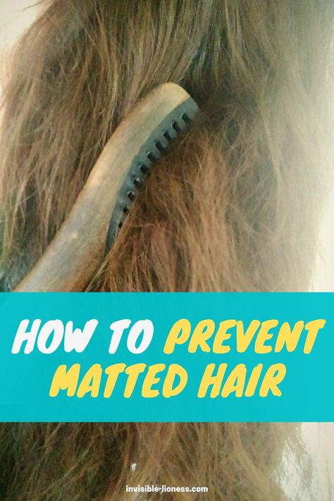 Are you struggling with matted hair? The best way is to prevent your hair from tangling in the first place - this is how! Long Hair Care Tips, Tips For Long Hair, Knotty Hair, Healthy Hair Products, Cute And Easy Hairstyles, Quick And Easy Hairstyles, Vitamins For Hair, Hair Care Ideas, For Healthy Hair Growth