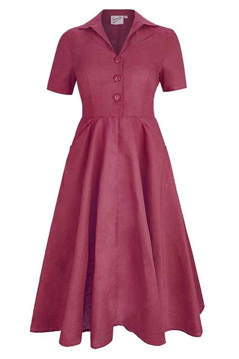 Pink Melody, Retro Clothes, Mid Century Fashion, Vintage Knitwear, Look Retro, Shirtwaist Dress, Vintage Trousers, Full Circle Skirts, Vintage Style Dresses