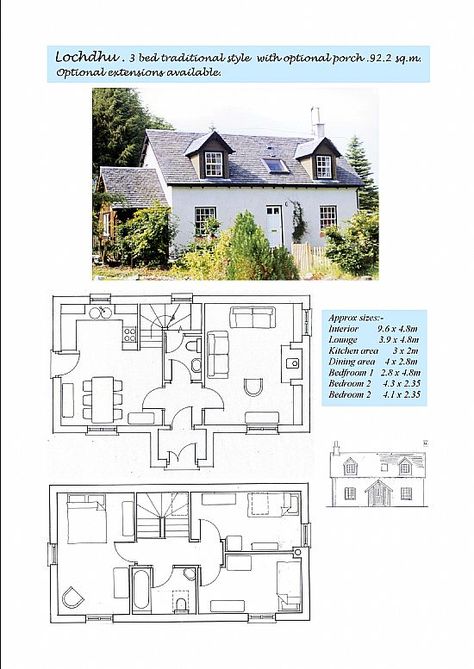 Lochdhu Cottages Ltd. self build kits for scotland British Home Floor Plan, Swedish Cottage Floor Plan, Scottish House Plans, British Cottage Floor Plans, Irish Cottage Floor Plans, British House Layout, Scottish Cottage Floor Plans, British House Floor Plan, Small Cottage Layout