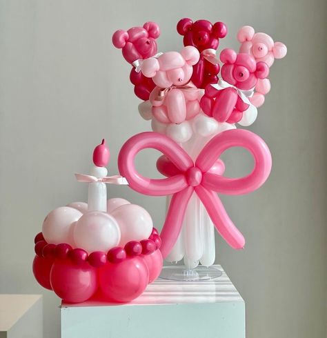 Balloon Birthday Bouquet, Ballon Flowers Decorations, Diy Balloon Bouquet, Balloon Flower Bouquet, Flower Balloons Diy, Balloon Decorations Diy Tutorials, Balloon Bouquet Diy, Balloon Crafts, Diy Balloon Decorations