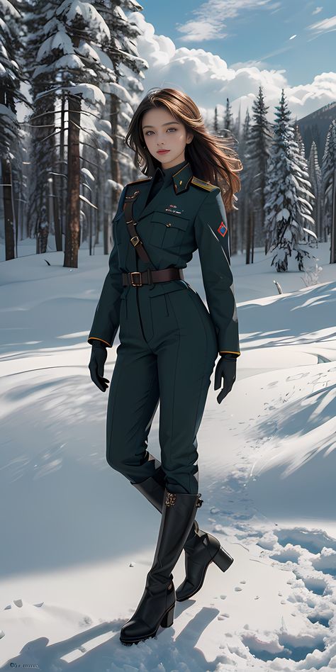 Military Outfits Women, Fantasy Military Outfit, Military Uniform Design, Masculine Outfits For Women, Military Style Outfits, Women's Military Uniform, Military Uniform Female, Female Military, Uniform Style