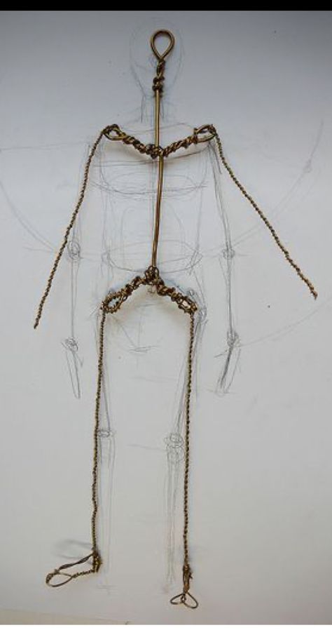 Wire Armature Sculpture, Wire Doll, Art Doll Tutorial, Paper Mache Dolls, Sculpting Tutorials, Wire Armature, Doll Making Tutorials, Wire Art Sculpture, Sculpture Techniques