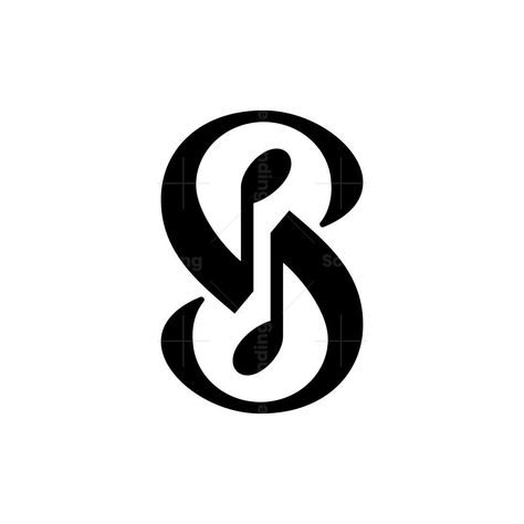 Letter S Music Note Logo. Letter S Music Note Logo Forsale. Unique, elegant, modern, minimalist and simple. This creative logo is suitable for many areas of business Singing Logo Design, Musician Logo Ideas, Music Production Logo Design, Worship Logo Design, Music Typography Design, Music Logo Design Symbols, Music Club Logo, Singer Logo Design, Music School Logo