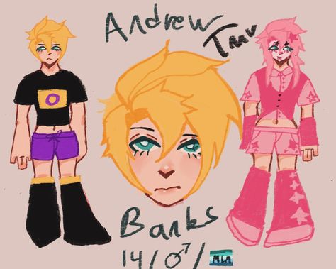 My oc Andrews ref sheet #persona #clowncore #artfight2024 #gay #altart Ref Sheet, My Oc, Persona, Art