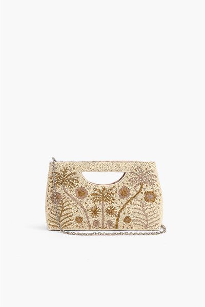 Wedding Guest Clutch, Designer Embellished Gold Clutch, Luxury Gold Embroidered Wedding Clutch, Luxury Embroidered Gold Clutch, Luxury Gold Embroidered Clutch, Bohemian Gold Beaded Clutch, Unique Clutch, Metallic Clutch, Embellished Clutch