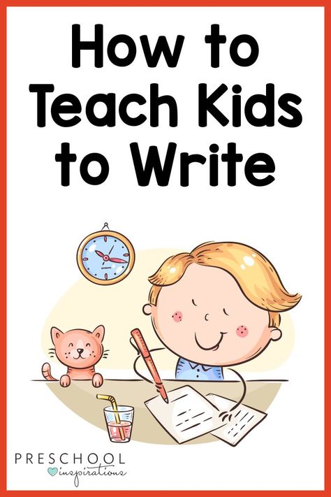 Learning How To Write Preschool, Fun Ways To Teach Writing, Writing Lessons For Kindergarten, How To Teach Writing Preschool, Teaching Writing In Kindergarten, How To Teach English To Kids, How To Teach Kids To Read, Fun English Activities For Kids, Writing Activities For Kindergarten