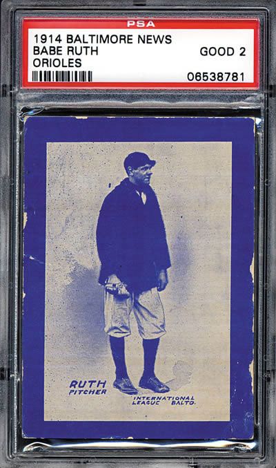 Nice Return: 1914 Babe Ruth Rookie Card Sold Privately Old Baseball Cards, Baltimore Orioles Baseball, Orioles Baseball, High School Baseball, Baseball Memorabilia, Baseball Uniforms, Yankees Baseball, Baseball Equipment, Babe Ruth