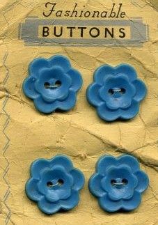 Vintage Sewing Notions, Blue Antique, Old Metal, Flower Button, Plastic Flower, Checkered Flag, Types Of Buttons, He Or She, Button Cards