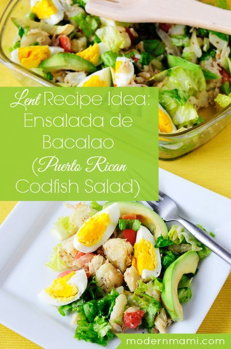 Bacalao Recipe, Recipes For Lent, Easy Chicken Salad Recipe, Lenten Recipes, Puerto Rican Cuisine, Puerto Rico Food, Easy Chicken Salad, Boricua Recipes, Lent Recipes