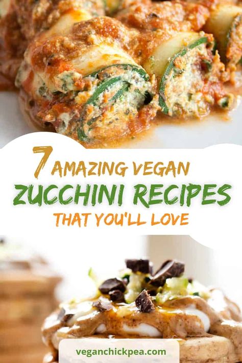 Zucchini or summer squash has been around our vegan pantries for quite a while now, and it’s about time for it to finally get its own chance to be in the spotlight – and boy, does it deliver! These Vegan Zucchini recipes are flavorful, comforting and very indulgent. You will also notice that zucchinis are... Read More » The post 6 Amazing Vegan Zucchini Recipes that you’ll Love appeared first on Vegan Chickpea. Vegan Zucchini Recipes, Resep Vegan, Vegan Zucchini Bread, Vegan Ricotta, Vegan Summer Recipes, Chocolate Zucchini Bread, Vegan Zucchini, Zucchini Recipes, Easy Vegan