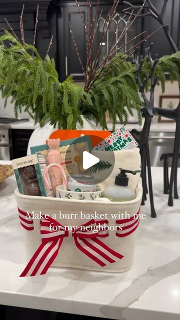 Vesna Tanasic on Instagram: "Comment “BURR BASKET” for links to everything! 🎀  One of my favorite things about the Holidays is gift giving. We have six neighbors on our street and the kids and I wanted to create burr baskets for each one! We customized each basket for each neighbor but kept most items the same. Some neighbors have kids so we wanted to include some kid friendly Holiday crafts. Everything is from Target including the cutest 🎀 basket!   Ps. We will be dropping these off sometime in Dec for our neighbors so stay tuned to see.   Everything is linked in my LTK for you! Follow @mrs.vesnatanasic on LTK to shop and for more Holiday inspiration!   #burrbasket #targetstyle #targetchristmas #christmasgiftsideas #giftideasforfriends" Burr Basket, Target Christmas, Target Style, Holiday Inspiration, Holiday Crafts, My Favorite Things, Stay Tuned, Kid Friendly, Gift Giving