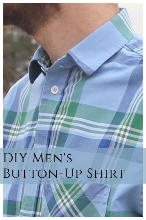 Long Sleeve Shirt Pattern, Mens Shirt Pattern, Shirt Sewing, Clothes Making, Shirt Sewing Pattern, Clothing Diy, Mens Button Up, Pdf Patterns, Sewing For Beginners