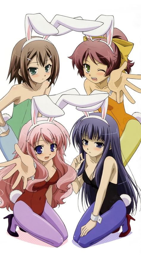 1392_744_bakatest_4 Baka To Test, Baka And Test, Bunny Girls, Bunny Suit, Female Cartoon, Bunny Girl, Manga Characters, Mobile Wallpaper, The Gallery