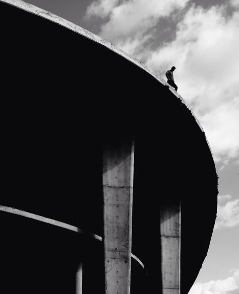 Brutal in Beirut, Serge Najjar Photography Serge Najjar, Lonely Man, Round Building, Space Place, Photo B, Photography Lessons, Black N White Images, Light Architecture, Personal Project