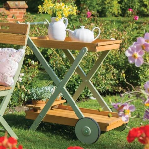 Tea Trolley, Butler Tray, Drinks Trolley, Matching Furniture, Eucalyptus Wood, Traditional Garden, Organic Living, Outdoor Furniture Collections, Oak Furniture