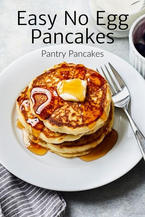 No Egg Pancake Recipe, Dairy Free Pancake Recipe, Egg Free Pancakes, Easy Pancake Recipe, Vegetarian Pancakes, Egg Pancake, Easy Pancake, Dairy Free Pancakes, Vegan Pancake Recipes