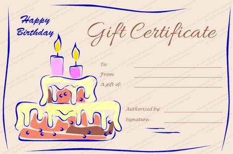 #birthdaygiftcard #birthdaygiftcertificate #editablegiftcertificate Birthday Certificate Template, Birthday Gift Certificate, Blank Gift Certificate, Gift Certificate Printable, Gift Certificate Template Word, Free Printable Gift Certificates, Birthday Certificate, Christmas Gift Certificate Template, Christmas Gift Certificate