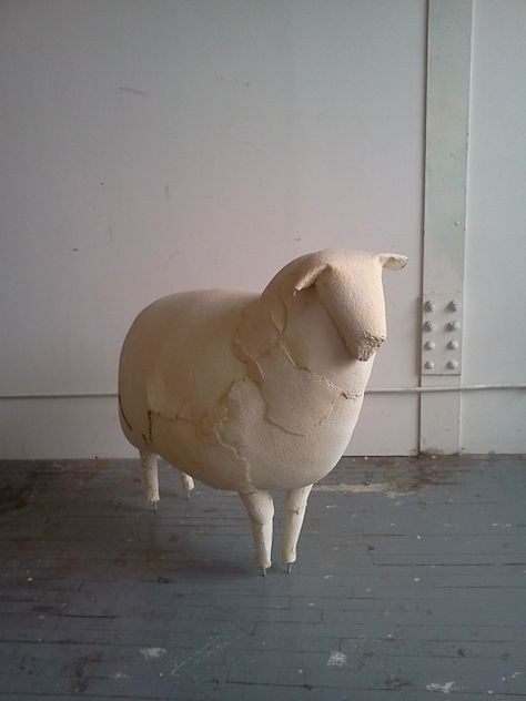 Pottery Room Ideas Design Studios, Sheep Images, Sheep Sculpture, Ceramic Sheep, Sheep Design, Indie Game Art, Anatomy Sculpture, Paper Mache Clay, Sheep And Lamb