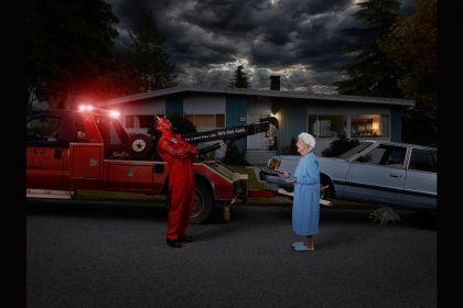 Vancouver artist Dina Goldstein's Gods of Suburbia showcases deities through a modern lens | Georgia Straight, Vancouver's News & Entertainment Weekly Dina Goldstein, Narrative Photography, Corporate Portrait, Photography Series, Diego Rivera, Ancient Myths, Female Photographers, Photo Series, Simple Prints