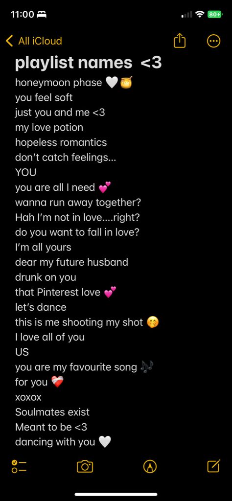 Insta Story Food Music, Playlist Names For Your Boyfriend, Playlist For Him Names, Relationship Playlist Names, Playlist Name For Love Songs, Spotify Romantic Playlist Names, Spotify Playlist Names Pov, Spotify Playlist Romantic, Names For Love Playlist