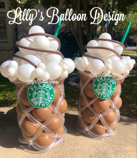 #coffe #starbucks #starbuckslover #coffetime #celebrate # #lillysballoondesign #party #starbuckscup #surprise #happybirthday #beautiful #balloondisplay #SA #balloonart #satx #cute #artist #smiles #cake #spursnation #Texas #love #art #event #design #balloondecor #sanantonioliving #inspired #supportlocal Starbucks 2nd Birthday, Coffee Balloon Garland, Coffee Balloon Decor, Pink Starbucks Birthday Party, Starbucks Theme Birthday Party, Starbucks First Birthday, Starbucks Party Games, Starbucks Balloon Garland, Starbucks Birthday Theme