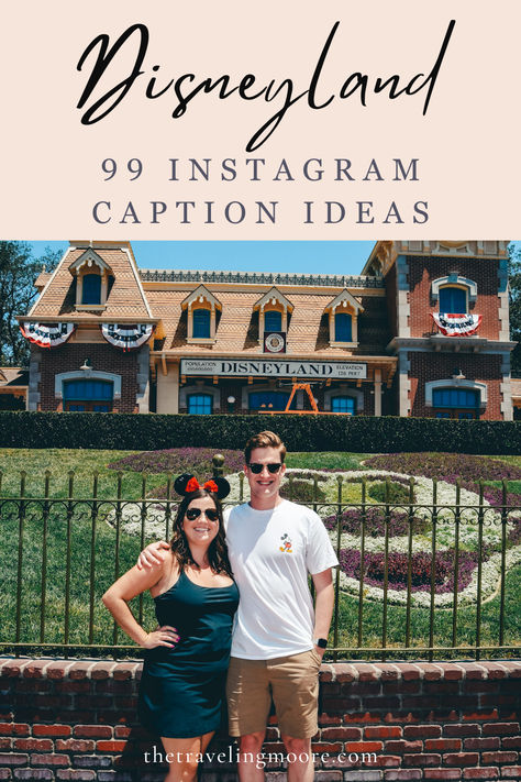 99 Instagram Caption Ideas for Disneyland Photos and Reels Disneyland Post Captions, Disney Couple Captions, Disney Captions Instagram Couples, Disney Post Captions, Disneyland Quotes For Instagram, Disney Ig Captions, Today's Qoutes, Disney Insta Captions, Disneyland Captions For Instagram