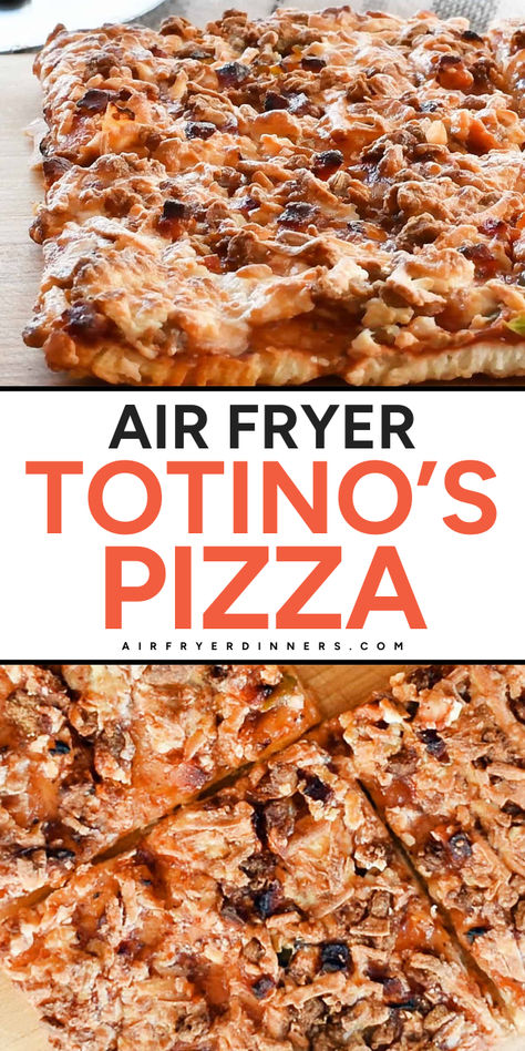 Craving a quick weeknight dinner? Air fryer Totino's Pizza is ready in just 10 minutes and a total crowd pleaser! Perfect for an after school snack, movie night, or as a main course idea. Give Totino's Party Pizza a try tonight! Snack Movie Night, Dinner Air Fryer, Totinos Pizza, Weeknight Dinner Pasta, Brown Cheese, Quick Dinner Options, Party Pizza, Frozen French Fries, After School Snack