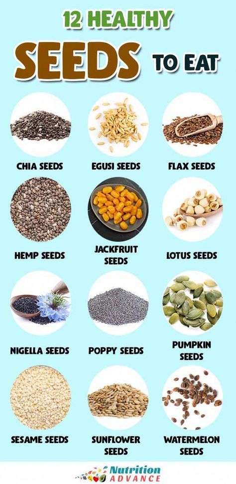 A guide to 12 healthy seeds to eat.  There are lots of different seeds in the world, but only some of them are safe to eat. Here's a guide to those seeds from hemp and pumpkin seeds to lotus and poppy seeds.  #seeds #nutrition #HealthyFoodFacts Seeds To Eat, Edible Seeds, Healthy Seeds, Nigella Seeds, Lost 100 Pounds, Healthy Food Facts, Watermelon Seeds, Healthy Diet Recipes, Poppy Seeds