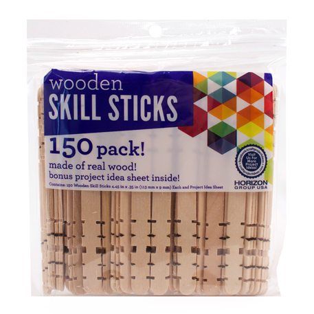 Wooden Skill Sticks contain notches so that they can be stacked to build structures! Craft Project Ideas, Wooden Wagon, Vinyl Magnets, Wooden Clothespins, Mini Craft, Wooden Stamps, Color Crafts, Stamp Pad, Block Lettering