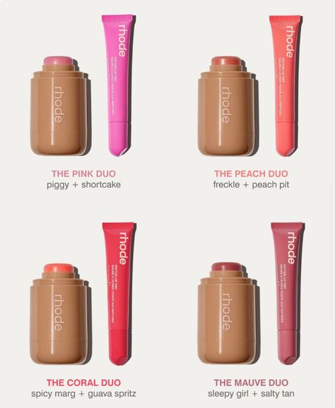 Rhode Blush Shades, Rhode Summer Lip Tints, Rhode Lip Tint, Rhode Cosmetics, Beachy Products, Rhode Products, Rhode Makeup, Rhode Blush, Rhode Beauty