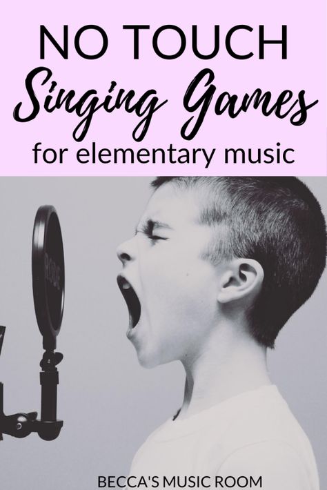 No Touch Singing Games for Elementary Music - Becca's Music Room Music Class Games, Music Rhythm Games, Elementary Choir, Emotions Preschool, Singing Games, Music Teaching Resources, Music Lessons For Kids, Elementary Music Lessons, Music Classes