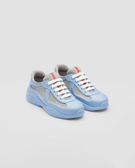 Prada Sneakers Outfit, Prada Sneakers, America's Cup, Americas Cup, Logo Badge, Sneakers Women, New Sneakers, Sneakers Blue, Sneakers Outfit